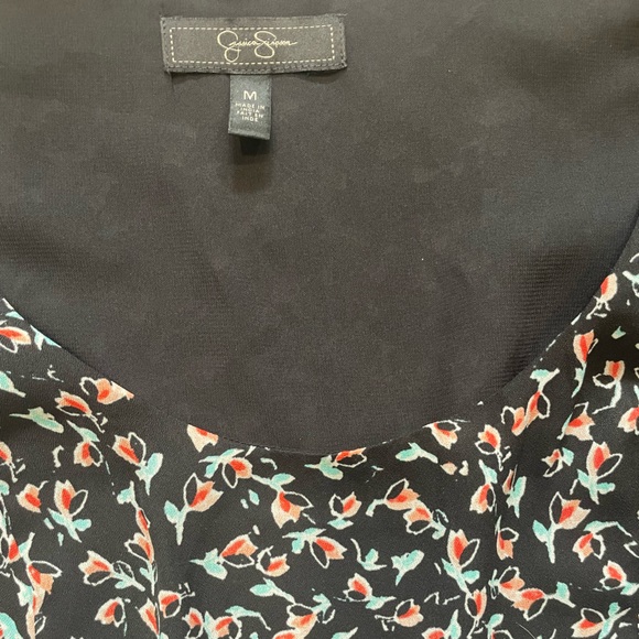 Jessica Simpson Floral A-line Dress, with Lace Detail - Picture 4 of 4